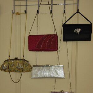 5 Vintage Womens Purses Clutchbags Jessica McClintock Valerie Stevens